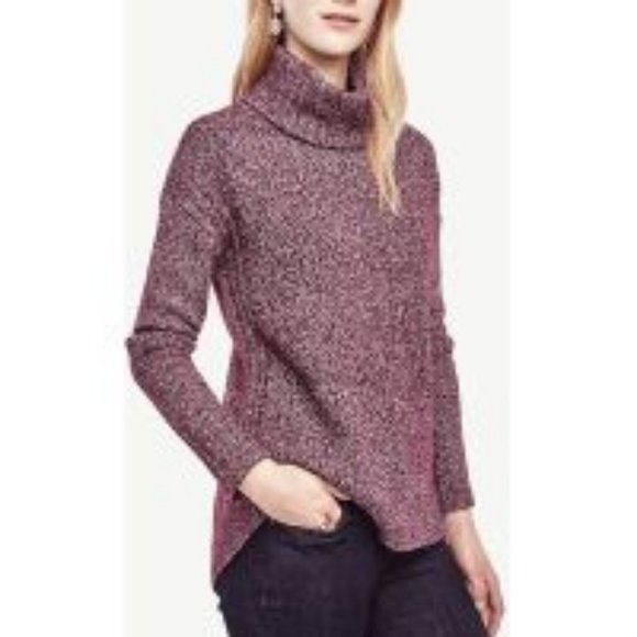 Ann Taylor - XL (16) Black Hi-Lo Turtleneck Sweate - Picture 3 of 3